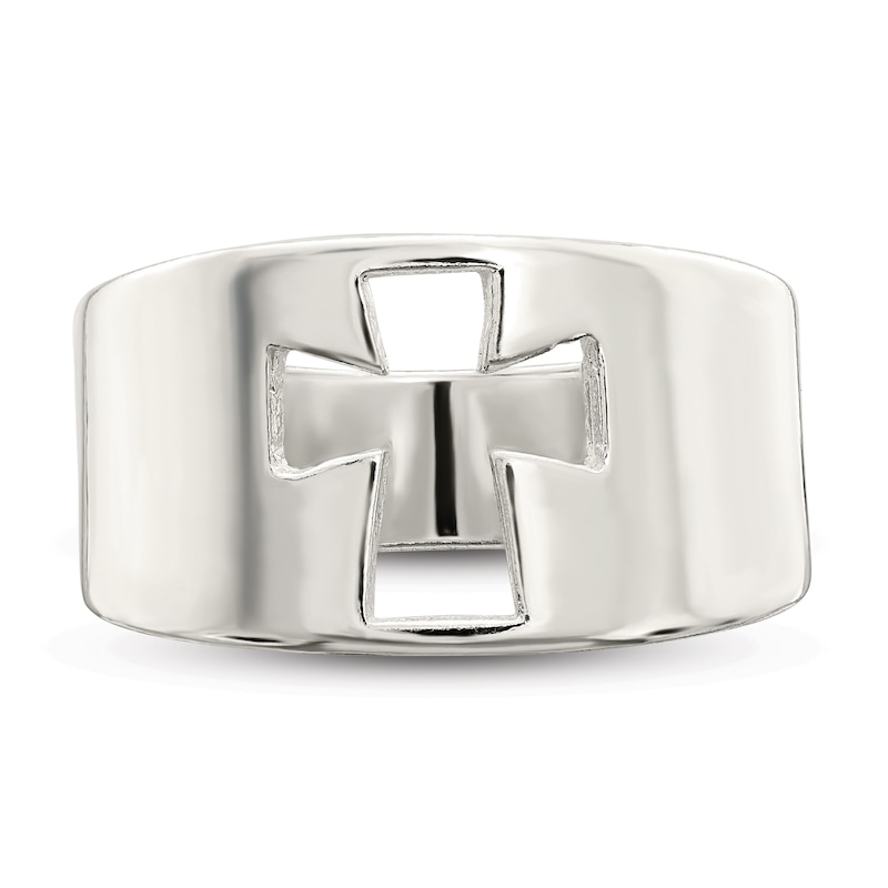 Main Image 3 of Cross Cutout Ring Sterling Silver