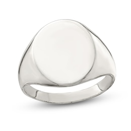 Closed Back Signet Ring Sterling Silver