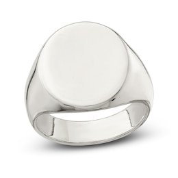 Closed Back Signet Ring Sterling Silver