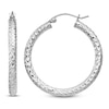 Thumbnail Image 0 of Diamond-Cut Hoop Earrings Sterling Silver