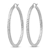 Thumbnail Image 1 of Diamond-Cut Hoop Earrings Sterling Silver 45mm