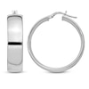 Thumbnail Image 1 of Polished Wide Hoop Earrings Sterling Silver