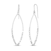 Thumbnail Image 1 of Diamond-Cut Mirror Chain Earrings Sterling Silver