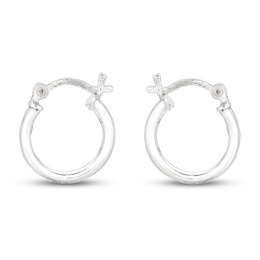 Hoop Earrings Sterling Silver 10mm