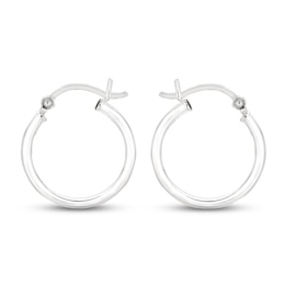 Hoop Earrings Sterling Silver 15mm