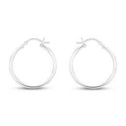 Hoop Earrings Sterling Silver 25mm