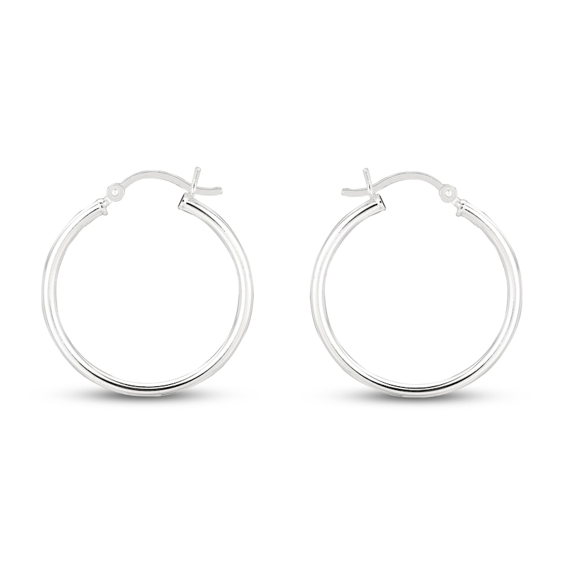 Hoop Earrings Sterling Silver 25mm