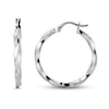 Thumbnail Image 0 of Twisted Hoop Earrings Sterling Silver 25mm