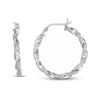 Thumbnail Image 0 of Twisted Hoop Earrings Sterling Silver 20mm