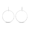 Thumbnail Image 1 of Diamond-Cut Hoop Earrings Sterling Silver