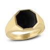 Thumbnail Image 0 of 1933 by Esquire Men's Black Onyx Ring 18K Yellow Gold-Plated Sterling Silver