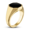 Thumbnail Image 1 of 1933 by Esquire Men's Black Onyx Ring 18K Yellow Gold-Plated Sterling Silver