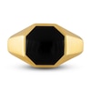 Thumbnail Image 2 of 1933 by Esquire Men's Black Onyx Ring 18K Yellow Gold-Plated Sterling Silver