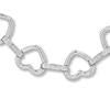 Thumbnail Image 1 of Diamond Heart Bracelet 1/20 ct tw Round-cut Sterling Silver