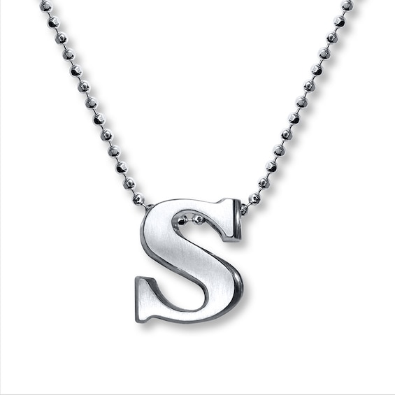 Alex Woo Necklace Letter S Sterling Silver | Alex Woo ...