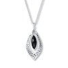 Thumbnail Image 1 of Lois Hill Necklace Onyx Sterling Silver