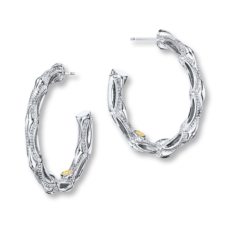 Main Image 1 of Tacori Hoop Earrings Sterling Silver/18K Yellow Gold