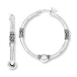 Hoop Earrings Sterling Silver