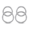 Thumbnail Image 2 of Double Circle Stud Earrings Sterling Silver