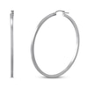 Thumbnail Image 1 of Square Hoop Tube Earrings Sterling Silver 50mm