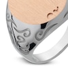 Thumbnail Image 2 of Marco Dal Maso Men's Ara Signet Ring Sterling Silver/18K Ring Rose Gold