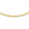 Thumbnail Image 2 of Semi-Solid Curb Chain Choker 14K Yellow Gold 12&quot; Adj.