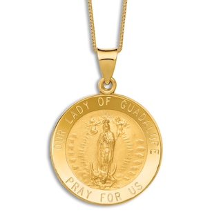 Picturesongold.com Miraculous Medal Necklace Catholic Virgin Mary Pendant  Oval Pendants for Women & Men Crafted in 10K/14K Yellow or White Gold 