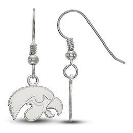 University of Iowa Dangle Earrings Sterling Silver