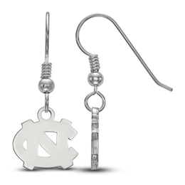 University of North Carolina Dangle Earrings Sterling Silver