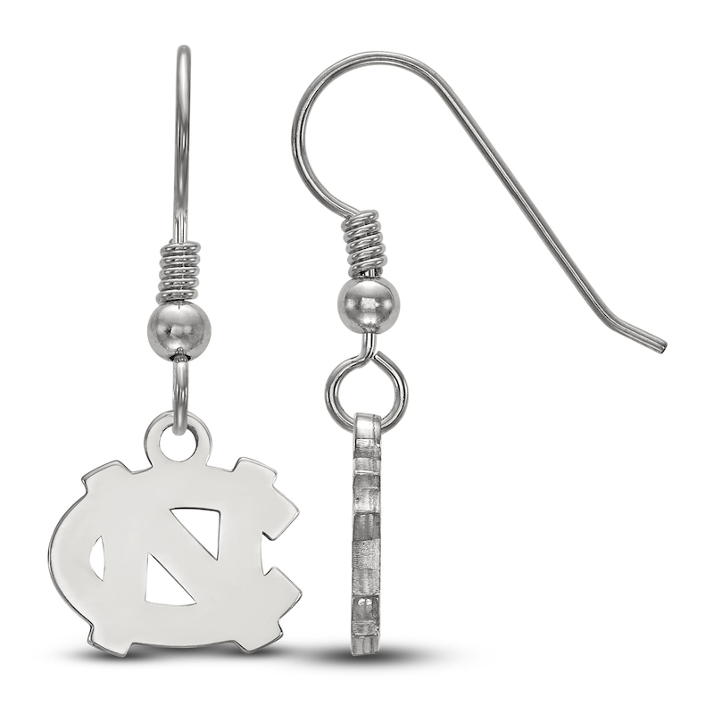 University of North Carolina Dangle Earrings Sterling Silver