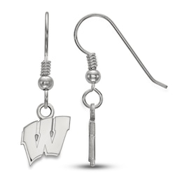 University of Wisconsin Dangle Earrings Sterling Silver