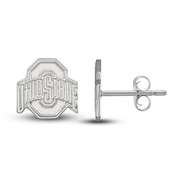 Ohio State University Stud Earrings Sterling Silver