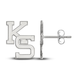 Kansas State University Stud Earrings Sterling Silver