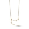 Thumbnail Image 2 of Diamond Gemini Constellation Pendant Necklace 1/6 ct tw Round 14K Yellow Gold