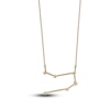 Thumbnail Image 3 of Diamond Gemini Constellation Pendant Necklace 1/6 ct tw Round 14K Yellow Gold