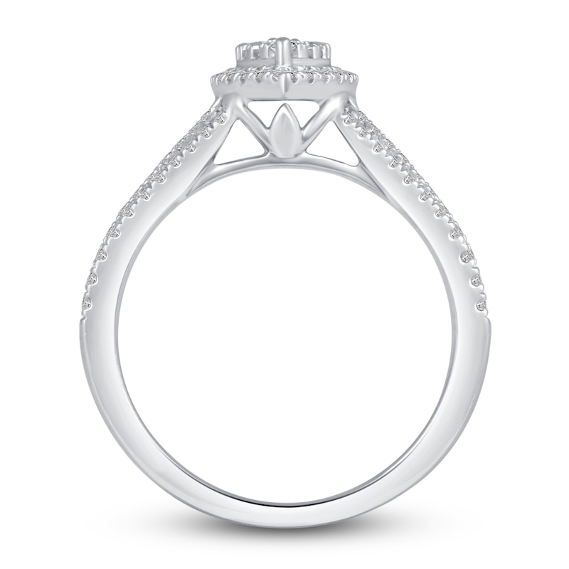 Main Image 2 of Diamond Engagement Ring 5/8 ct tw Round 14K White Gold