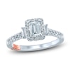 Thumbnail Image 1 of Pnina Tornai Emerald Baguette- & Round-Cut Diamond Engagement Ring 7/8 ct tw 14K White Gold