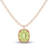 Thumbnail Image 1 of Juliette Maison Natural Peridot Pendant Necklace 10K Rose Gold