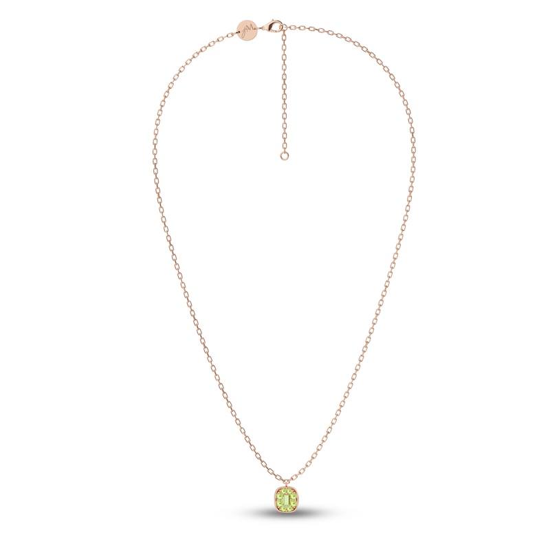 Main Image 2 of Juliette Maison Natural Peridot Pendant Necklace 10K Rose Gold