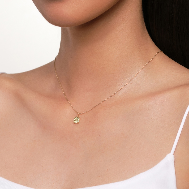 Main Image 3 of Juliette Maison Natural Peridot Pendant Necklace 10K Rose Gold