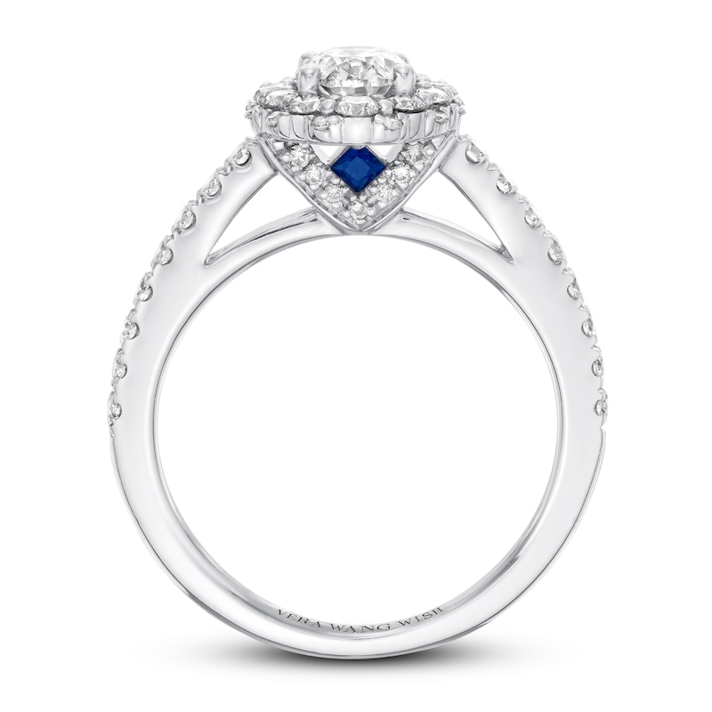 Vera Wang WISH 1-1/2 ct tw Diamond Engagement Ring 14K White Gold