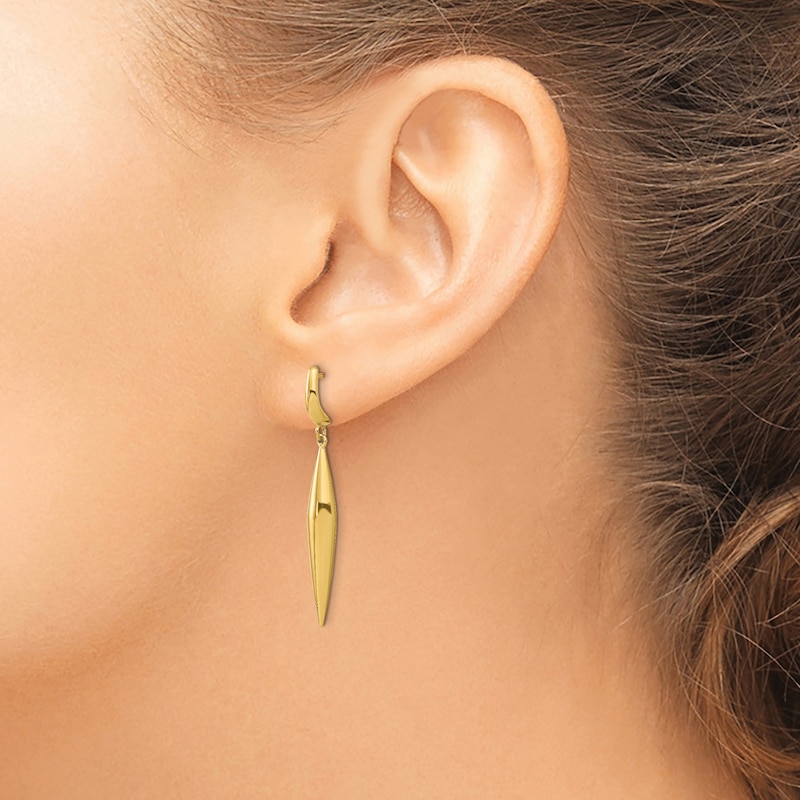 Main Image 3 of High-Polish Dangle Earrings 14K Yellow Gold