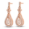 Thumbnail Image 2 of Diamond Dangle Earrings 3/8 ct tw Round 14K Rose Gold