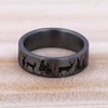 Thumbnail Image 4 of Men's Deer Wedding Band Grey Tantalum 7.0mm