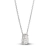 Thumbnail Image 2 of Lab-Created Diamond Solitaire Necklace 1 ct tw Pear-shaped 14K White Gold 19&quot; (SI2/F)