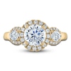 Thumbnail Image 3 of Vera Wang WISH Diamond Engagement Ring 2-1/4 ct tw Round 18K Yellow Gold