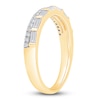 Thumbnail Image 1 of Diamond Ring 1/2 ct tw Round/Baguette 14K Yellow Gold