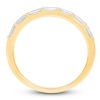 Thumbnail Image 2 of Diamond Ring 1/2 ct tw Round/Baguette 14K Yellow Gold