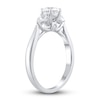 Thumbnail Image 1 of Diamond 3-Stone Engagement Ring 1 ct tw Pear/Round 14K White Gold