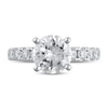 Thumbnail Image 2 of Lab-Created Diamond Engagement Ring 3-1/4 ct tw Round 14K White Gold